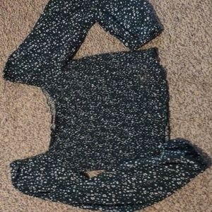 Floral square neck top